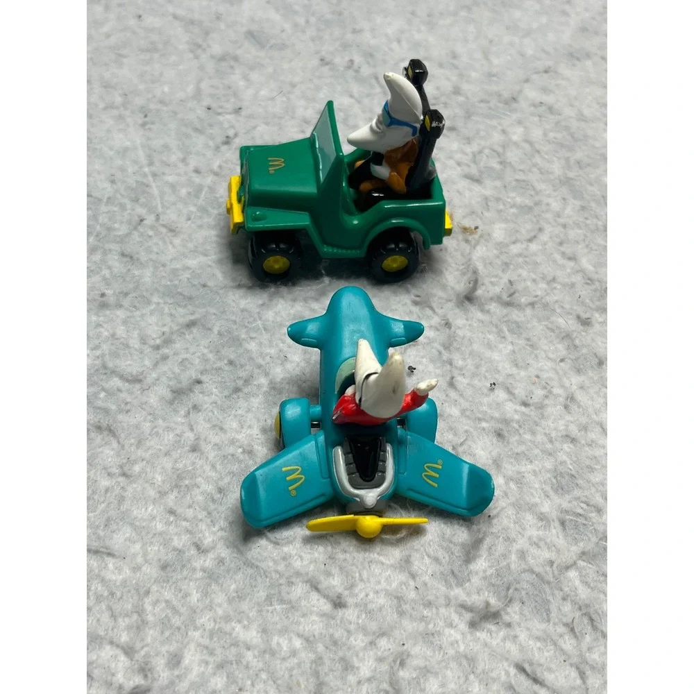 Vintage 1988 McDonalds‎ Mac Tonight Happy Meal Toy Lot Jeep Airplane Moon Man
